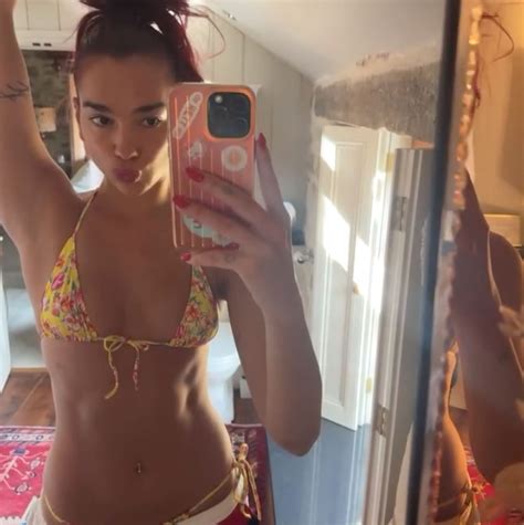 Dua Lipa Hops On The String Bikini Trend In An Itty Bitty Two Piece For Vacation With Boyfriend