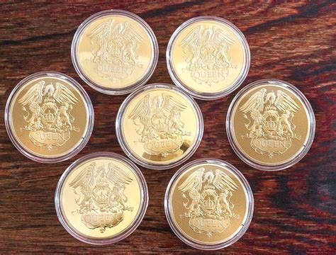 Queen Lot 7 Pieces 24 Carat Gold Plated Coins Catawiki