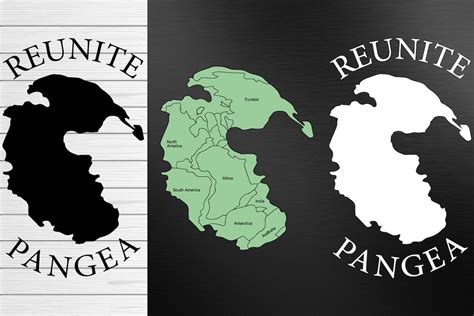 Reunite Pangea Svg Png Eps File Pangaea Map Svg Single Continent Svg