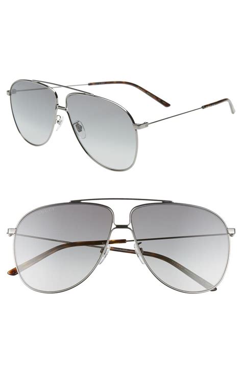 Gucci 63mm Oversize Aviator Sunglasses Nordstrom