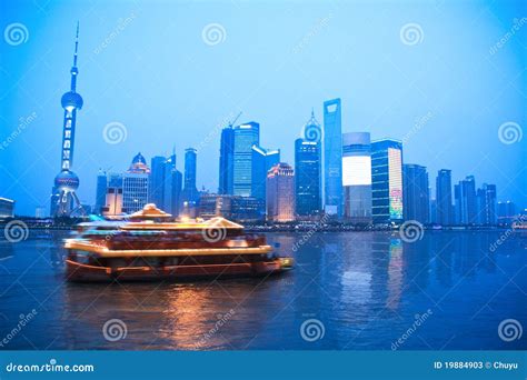 Shanghai Skyline Stock Image Image Of Pearl Chinese 19884903