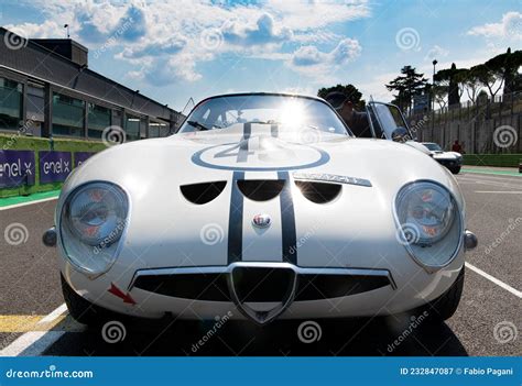 Historical Alfa Romeo Giulia Tz S Race Car Standing In Starting Grid