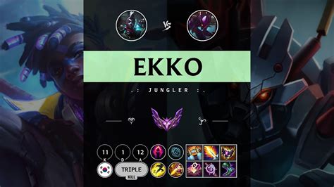 Ekko Jungle Vs Kha Zix Kr Master Patch Youtube