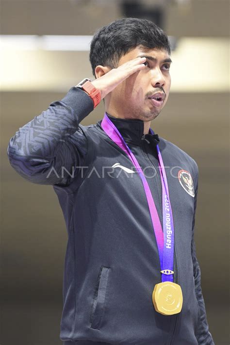 Medali Emas Pertama Indonesia Di Asian Games Antara Foto