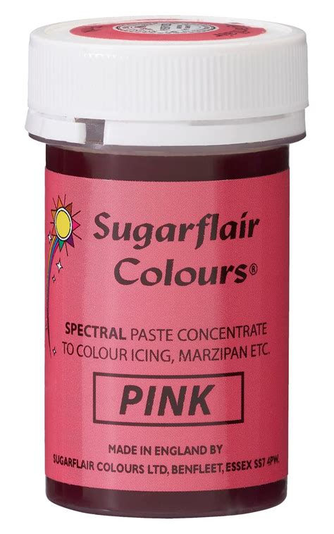 Sugarflair Pink Spectral Food Colouring Paste Highly Concentrated For