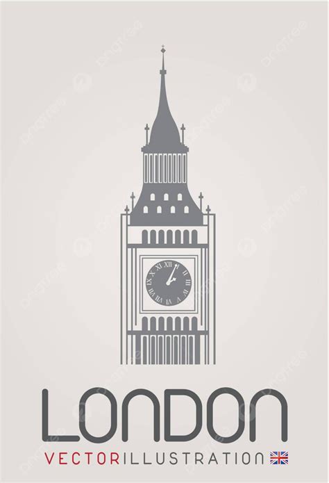 The Clock Tower Westminster Famous Landmark Vector Westminster Famous