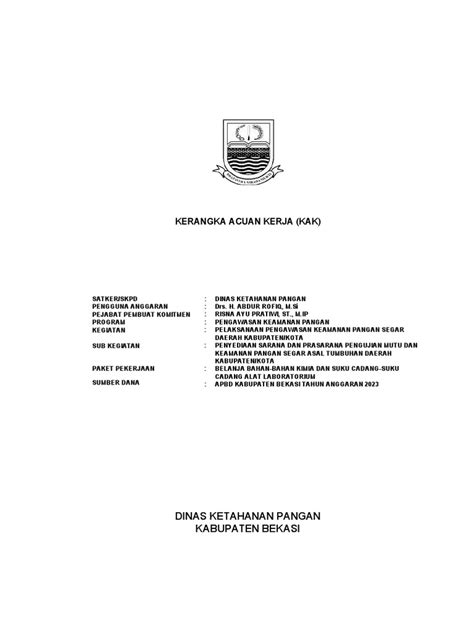 kak sarpars alat uji  spektek