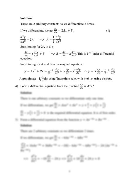 Solution Lesson 9 First Order Differential Equations Studypool