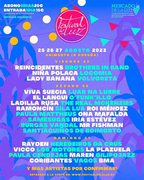 Festival De La Luz 2024 Cartel Entradas Y Horarios