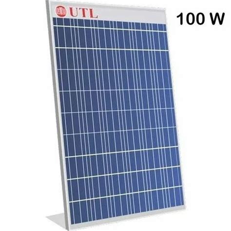 Polycrystalline UTL 100 Watt 12V Poly Solar Panel At Rs 9943 Piece