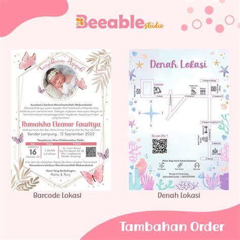 Jual Tambahan Harga Barcode Dan Denah Lokasi Untuk Undangan