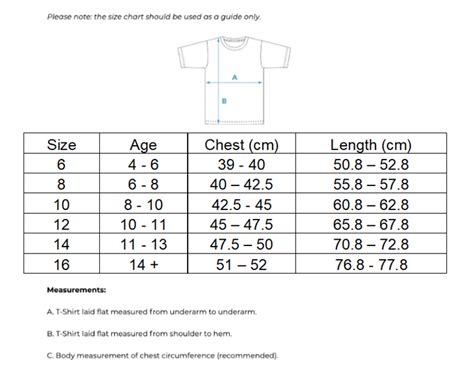 Lta Youth Size Guide Lta