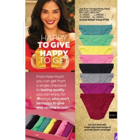 Avon Jaz In Hi Leg Panty Pack Shopee Philippines