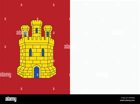 Flag Of Castile La Mancha Or Castilla La Mancha Autonomous Communities