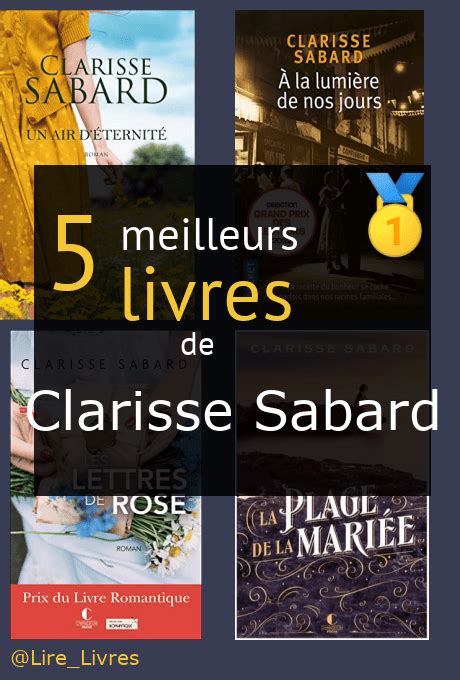 Les Meilleurs Livres De Clarisse Sabard Comparatif