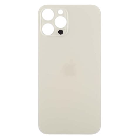 Back Glass Panel For Iphone 12 Pro Max Gold Big Camera Hole Bringuall