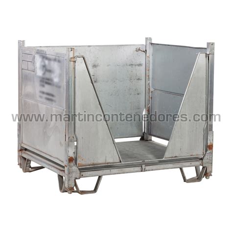 Contenedor Met Lico Plegable Con Puertas X X Mm