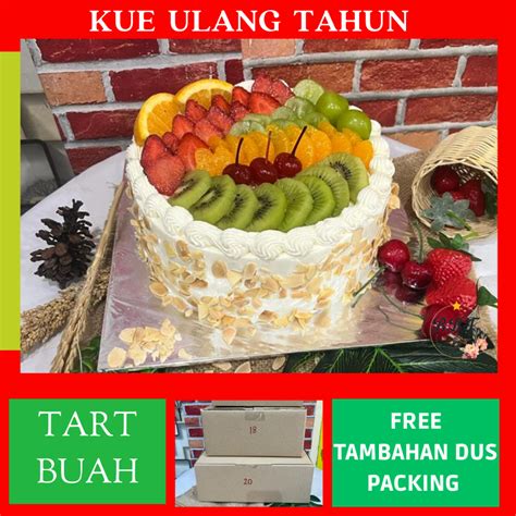 Jual Fruit Cake Blackforest Tar Buah Vanila Cake Birthday Cake