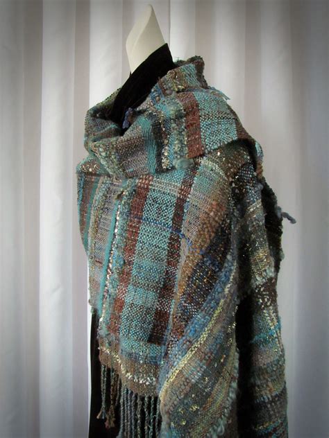 Saori Style Woven Wrap Etsy In 2023 Woven Wrap Shawls And Wraps Style