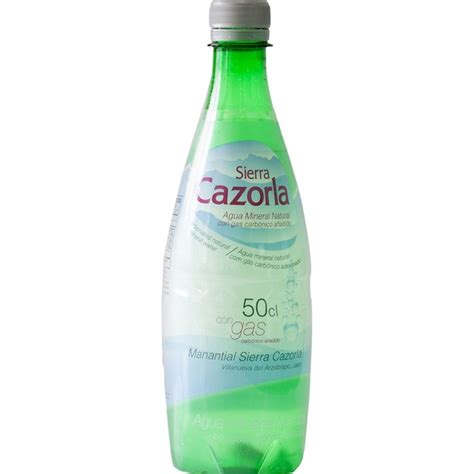 Comprar Agua Mineral Natural Con Gas Botella 50 Cl SIERRA CAZORLA