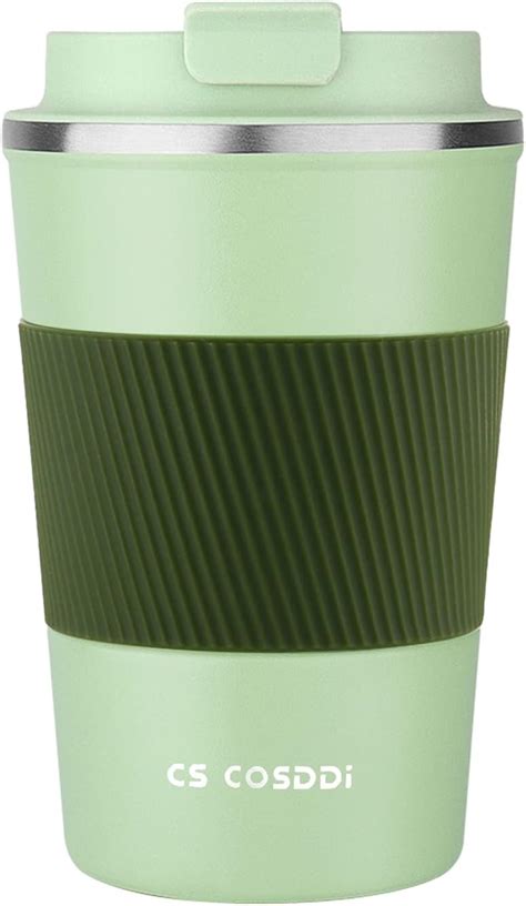 CS COSDDI Thermobecher Isolierbecher Edelstahl Travel Mug 13oz 380ml