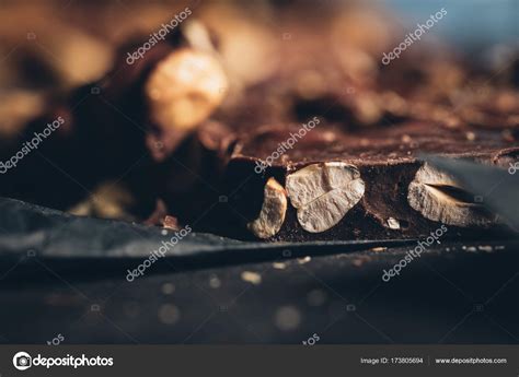 Nuts in chocolate bar — Stock Photo © AntonMatyukha #173805694