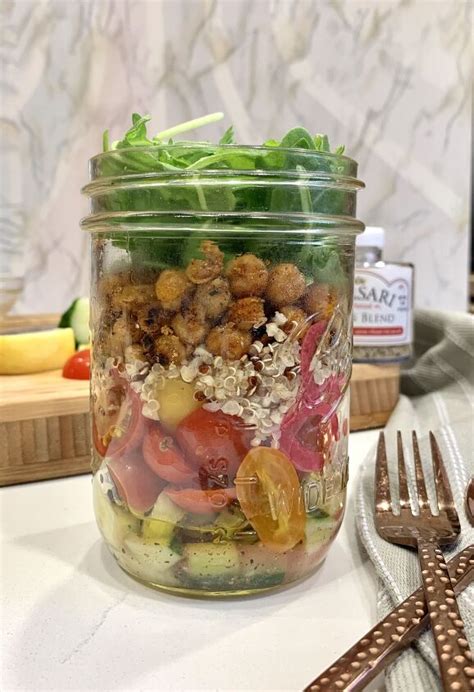 Roasted Chickpea Salad In A Jar Foodtalk