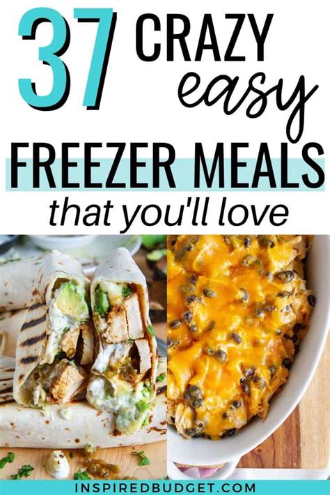 Easy Freezer Meals Inspired Budget