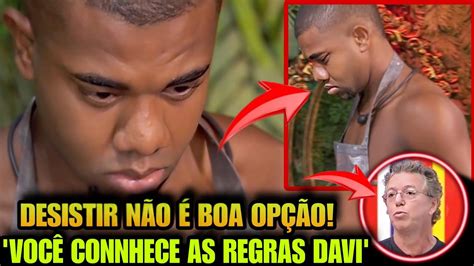 BBB 24 URGENTE AGORA DAVI ENTRA NO CONFESSIONÁRIO E PEDI PRA DESISTIR