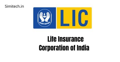 LIC Full Form Life Insurance Corporation Of India Simitech