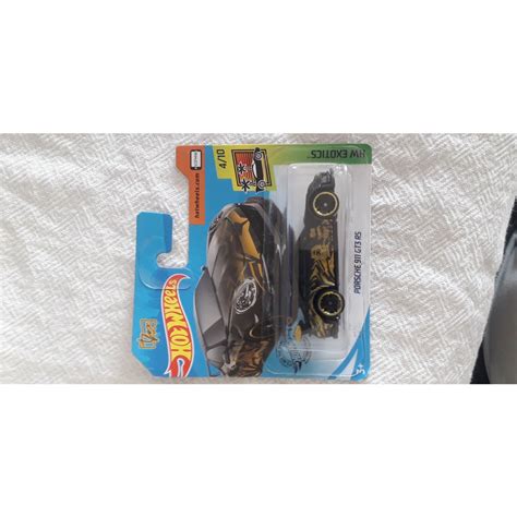 CARRINHO HOT WHEELS PORSCHE 911 GT3 RS T FOX CARTELA CURTA Shopee Brasil