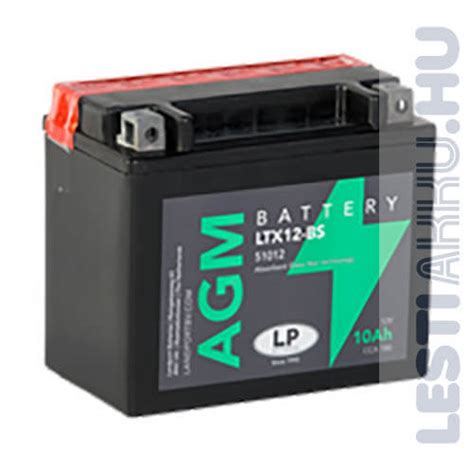 Landport Motor Akkumulátor YTX12 BS 12V 10Ah 150A Bal