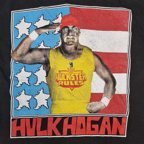 Rare Early 90s Hulk Hogan Hulkster T Shirt M Wwf Wwe Gem