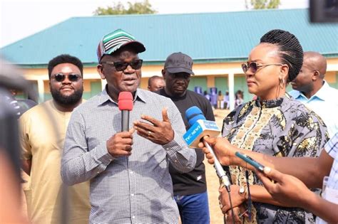 Benue Decides Gov Ortom And Wife Eunice Arrive At Polling Unit Cast