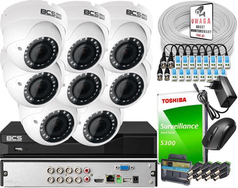 Zestaw Do Monitoringu Monitoring Full HD BCS Basic Full HD 2MPx 1TB