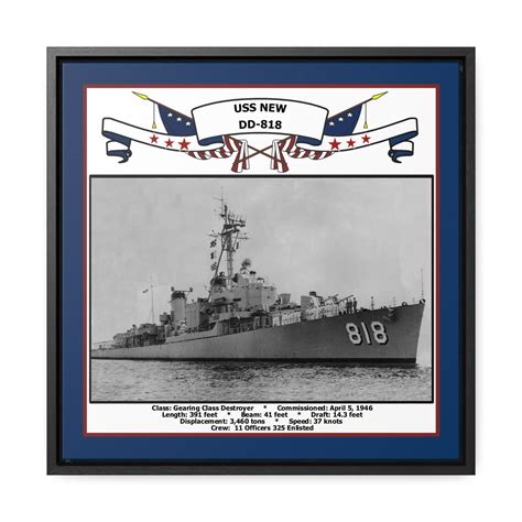 USS New DD-818 Navy Floating Frame Photo – Navy Emporium