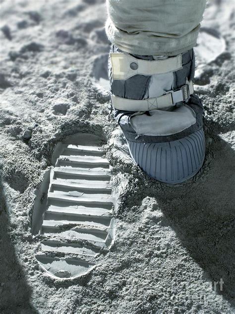 Apollo Astronaut S Bootprint On The Moon Photograph By Detlev Van