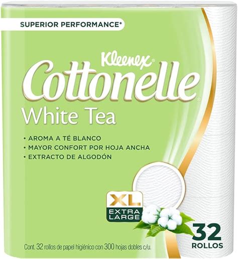 Kleenex Cottonelle White Tea Papel Higiénico Paquete De 32 Rollos Con