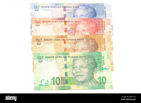 Nelson Holilala Mandela Faces On South African Money Rand Banknotes