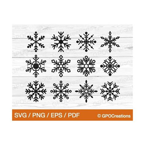 Snowflake Svg Bundle Snowflakes Svg Christmas Svg Winter Inspire Uplift