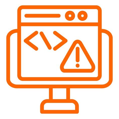 Estilo Del Icono Del Error De C Digo De Dise O Vectorial Vector Premium