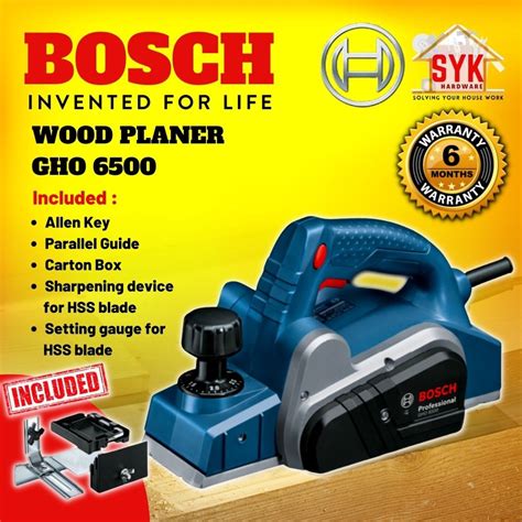 SYK BOSCH Wood Planer GHO 6500 GHO6500 Wood Planner Woodworking Tools