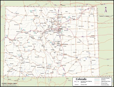 Colorado Wall Map