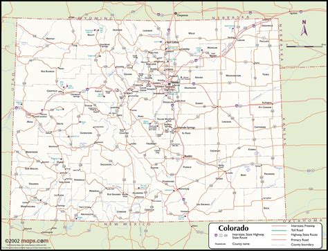 Printable Maps Of Colorado