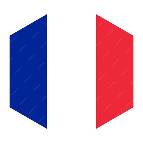 Premium Vector A Red White And Blue Logo For France