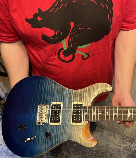 My First Prs Se Custom 24 Limited Edition Blue Fade Rguitar