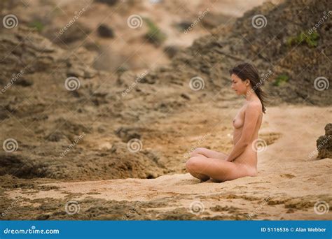 Naked Meditation Stock Photo Image Of Bare Outside Pretty 5116536