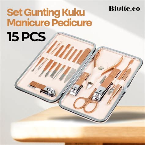 Biutte Co Gunting Kuku Nail Art Set Manicure Pedicure Pcs Ct