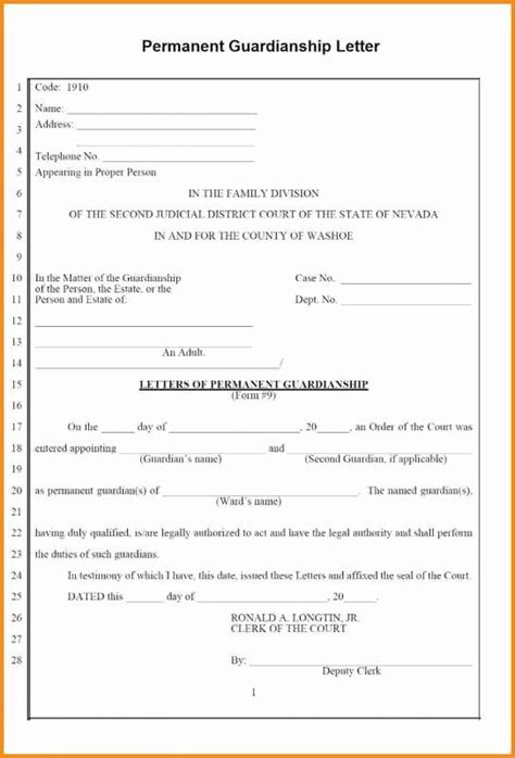 Free Printable Guardianship Forms Oklahoma Printable Templates