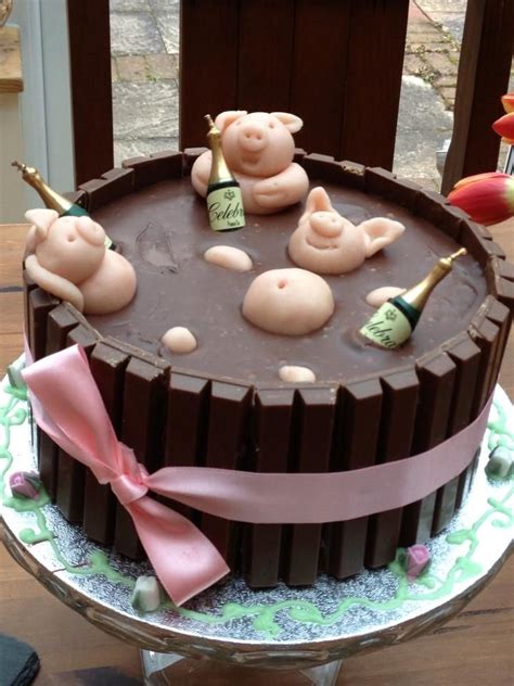 Pigs In Barrel Love This Pig Birthday Cakes Fun Desserts Cake